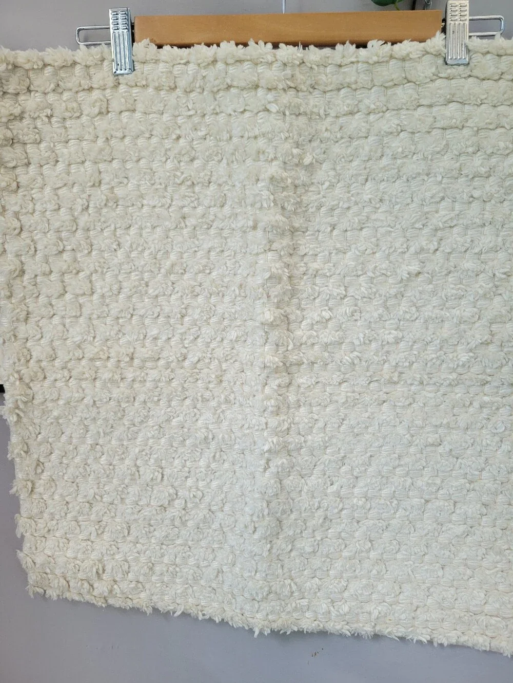 Pottery Barn Costero Handwoven Silk Pillow Cover Ivory 20 x 20